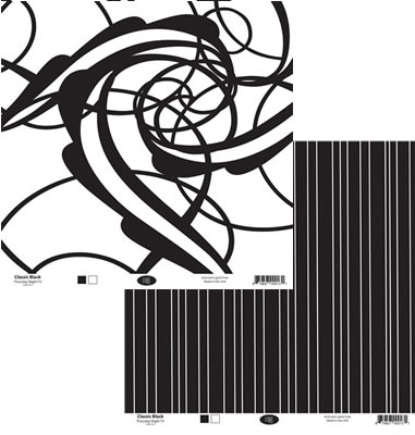 Luxe Designs - Thursday Night TV 12x12 d/sided patterned paper  (pack of 10)